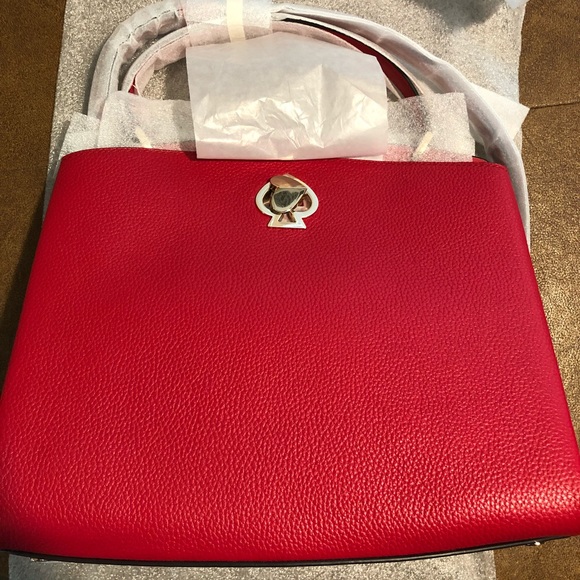 [SOLD] BNWT Authentic Kate Spade Romy Medium satchel bag in Hot Chili - Picture 6 of 8